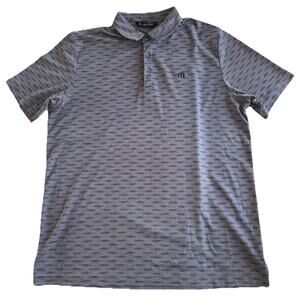 Travis Mathew Polo Shirt Mens Large Gray Lightweight Golf Active Outdoors